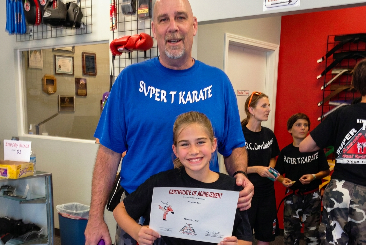 Is Your Preschooler students training together at Super T Karate in Grand Rapids