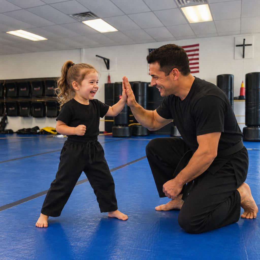 The free uniform and gear included with the $19.99 intro offer at Super T Karate